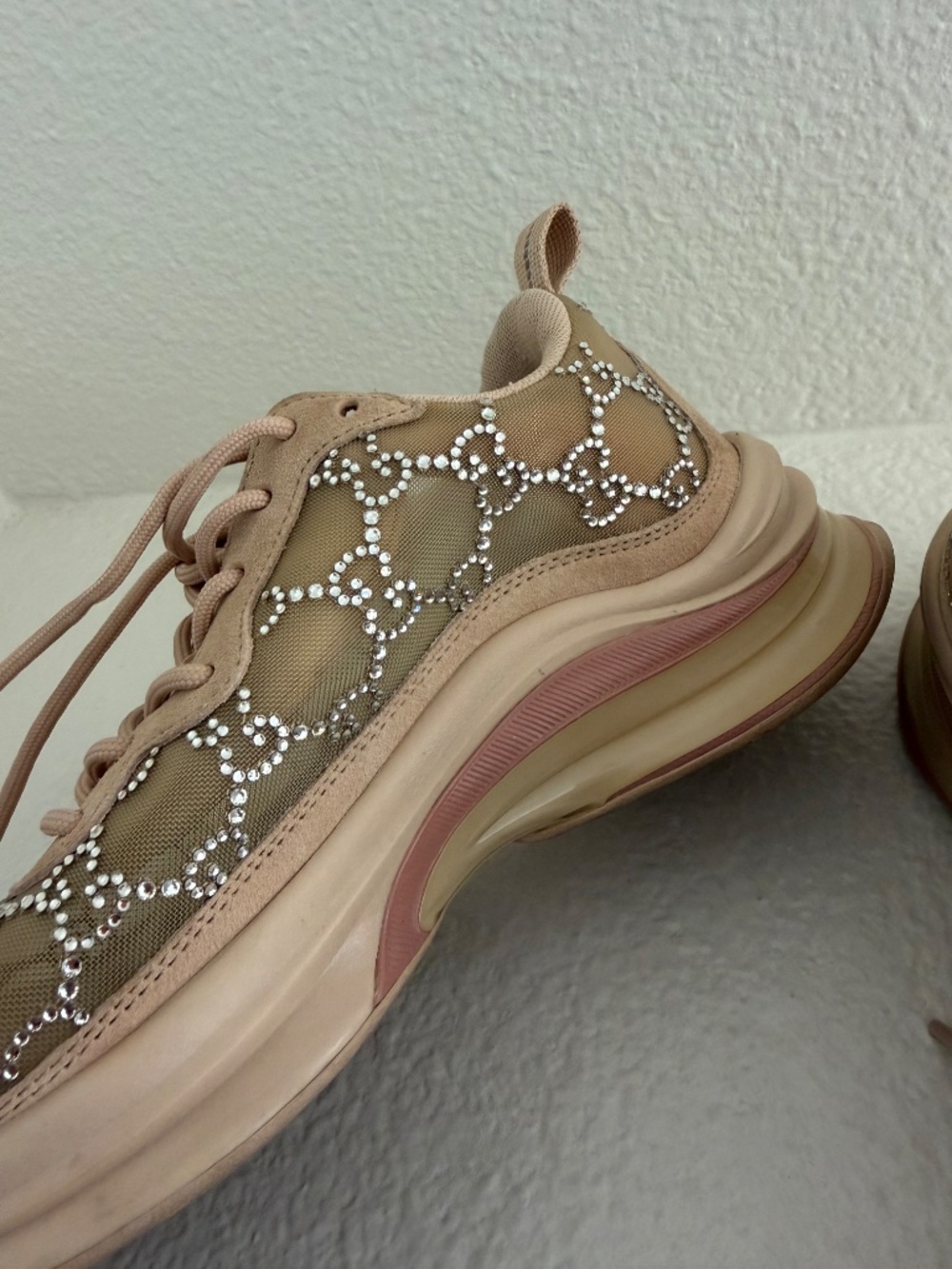 GUCCI Rhinestone Monogram Sneakers â¨đ - Picture 2 of 3
